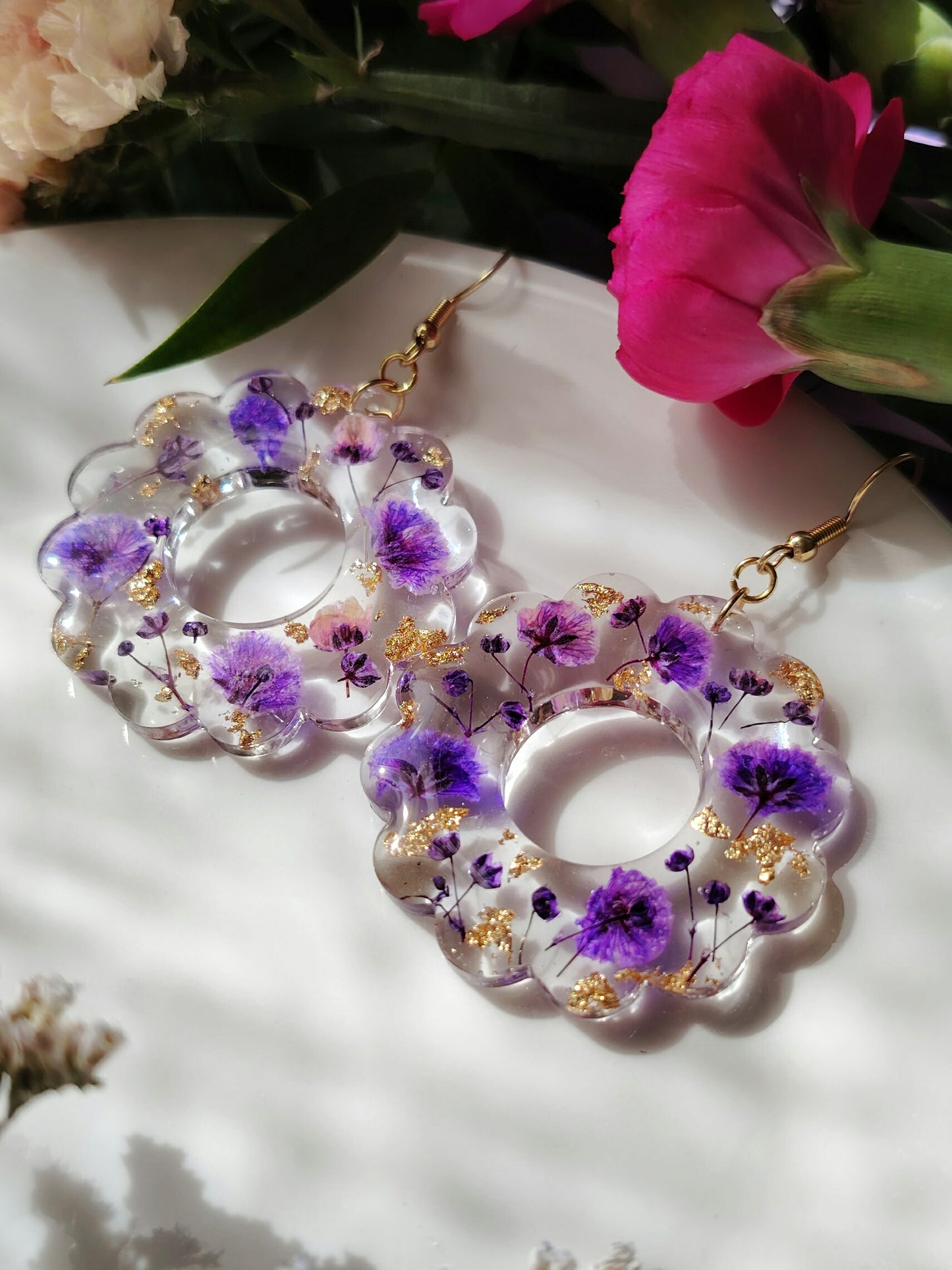 Violetit harsokukkarenkaat