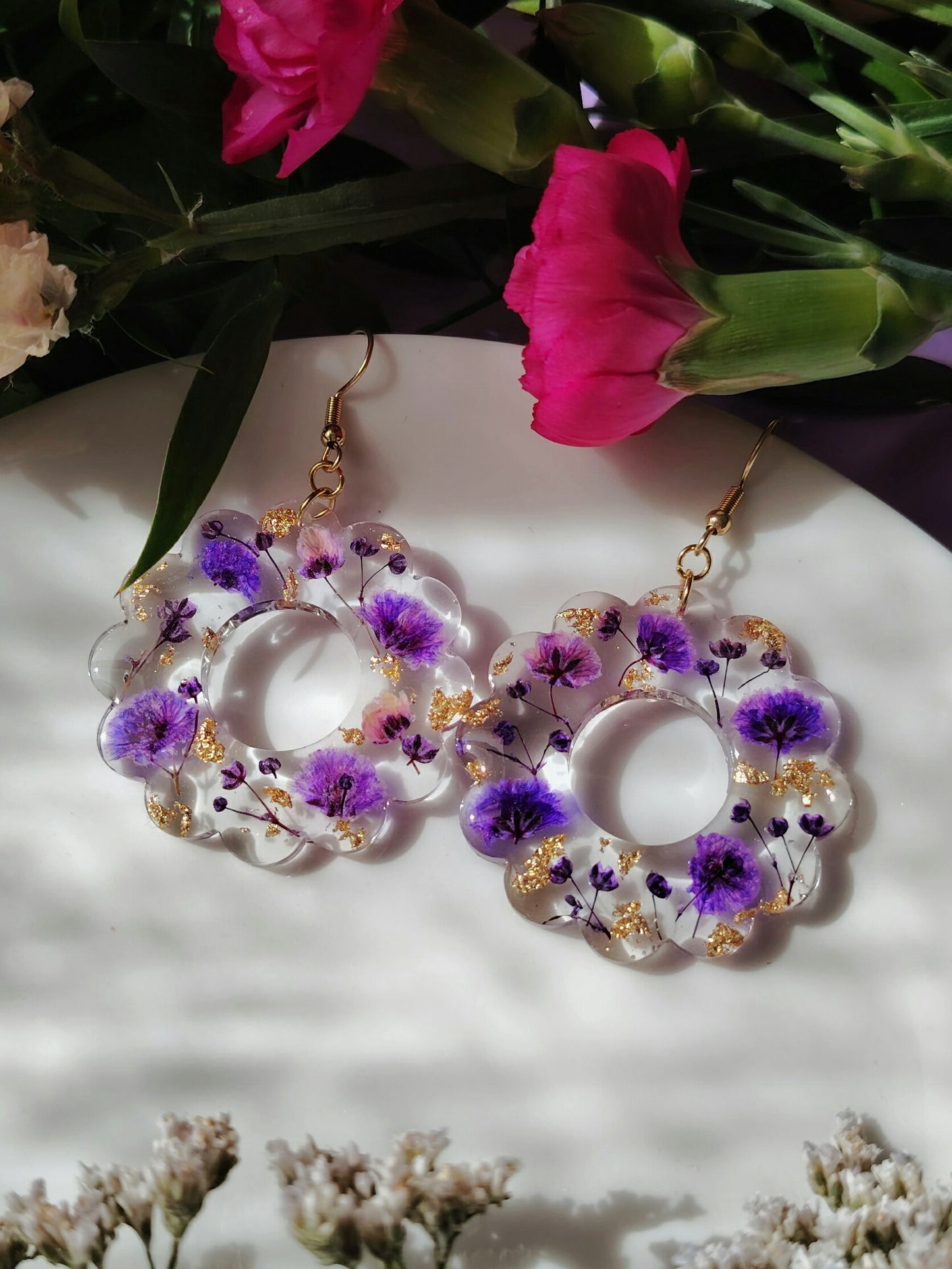 Violetit harsokukkarenkaat
