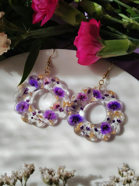 Violetit harsokukkarenkaat