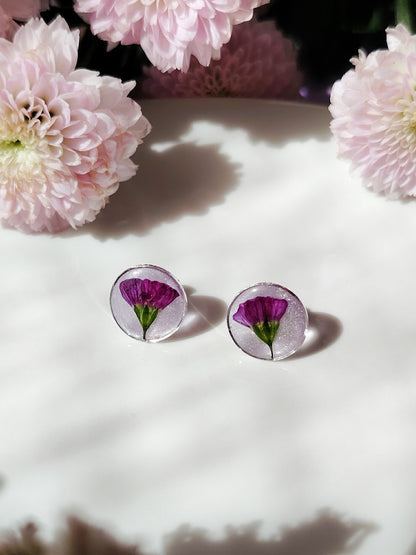 Kesäraunikki-nappikorvikset, eri värejä