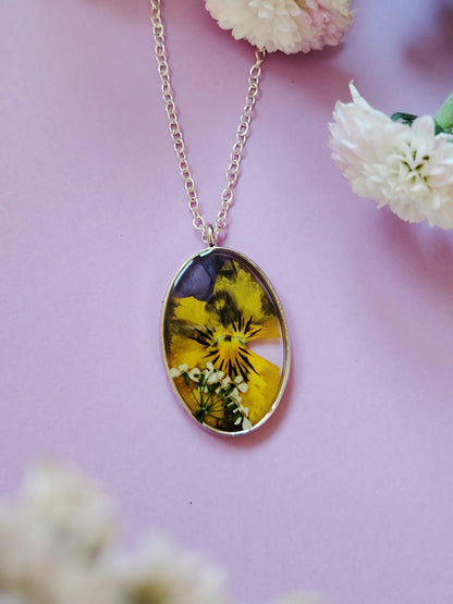 Orvokkiriipus hopeaosilla, eri värejä